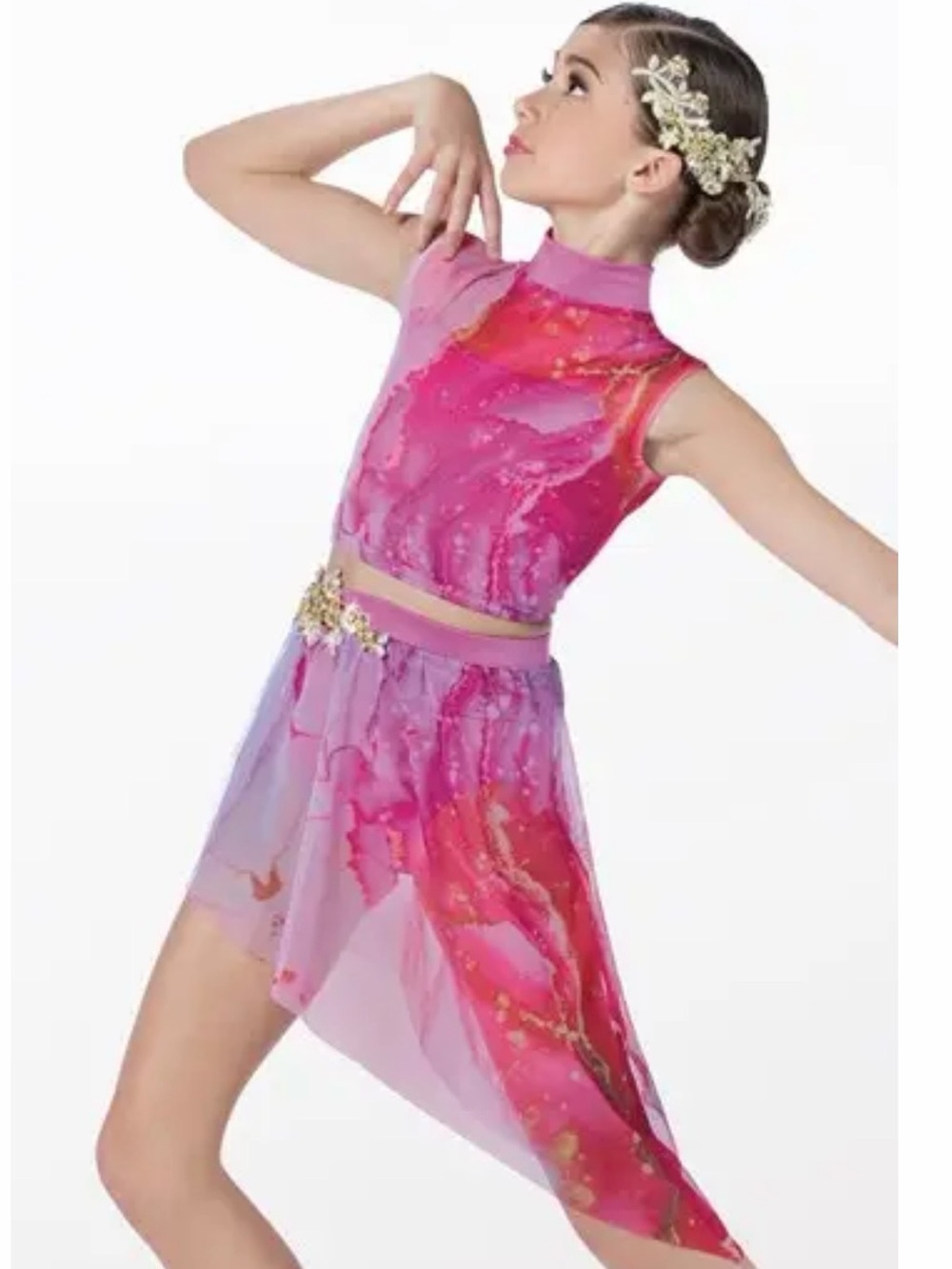 Weissman Pink and Purple Girls Dance Two-Piece Costume